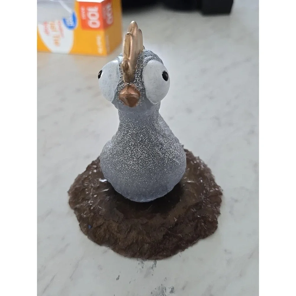 Handmade Chicken On A Nest Silver 720 Decoration Gift Paperweight
